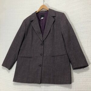 Terry Lewis Blazer Sport Coat Business Casual Career‎ Purple L